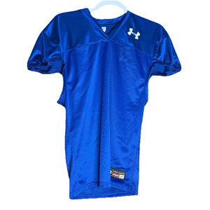 Under Armour - Boy's NWT Blue Heat Gear Youth med Practice Jersey